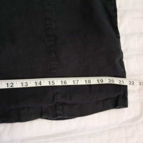 Tahari Jacket 100% Linen Open Front Womens Black Size S Bohemia Prepy Comfort - Picture 8 of 11